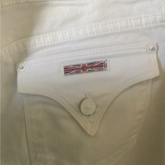 Hudson Ginny White cuffed Jeans 27 - Picture 5 of 6
